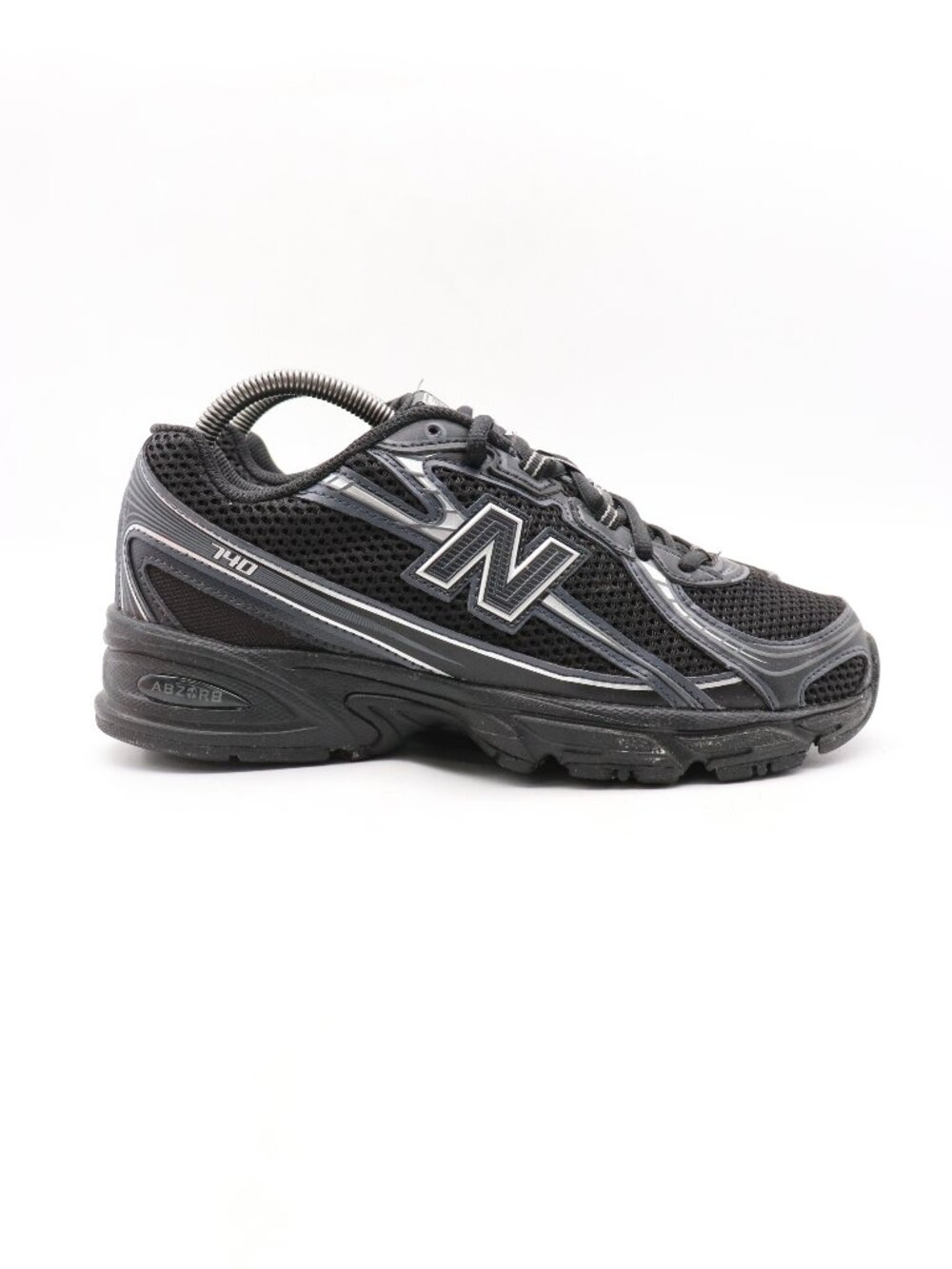 New Balance 740v2 Men's 7.5 D Women's 9 D Black Grey Silver Sneaker U740BM2